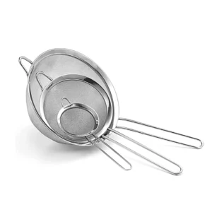 Cuisinart CTG-00-3MS Set of 3 Fine Set of Mesh Strainers, 1, Stainless Steel